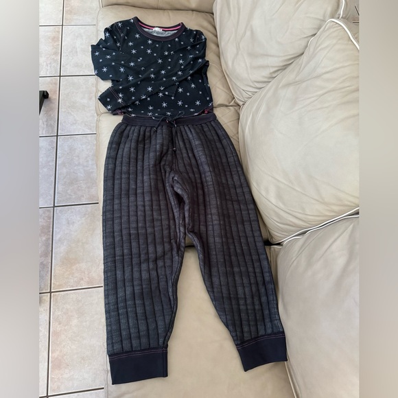 NWOT FREE PEOPLE INTIMATELY BLACK QUILTED LOVE PAJAMAS SET. MSRP $128 - Picture 3 of 17